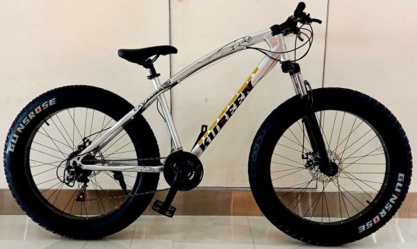 Fat Tire Adult Mountain Bike, High-Carbon Steel Frame Cruiser Bikes, Beach Snowmobile Bicycle, Double Disc Brake 26 Inch Wheels