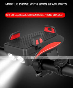 LED Bike Light LED Light Adjustable Stand Bike Horn Light Bicycle Cycling Waterproof Adjustable Anti-Shock LED Li-polymer Rechargeable Lithium-ion Battery 100 lm USB Powered