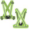 Reflective Vest with High Visibility Bands Tape Multi-Purpose Adjustable Elastic Safety Belt for Night Running Cycling Motorcycle Dog Walking