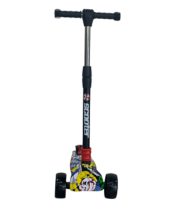 Kids scooter Yellow skull