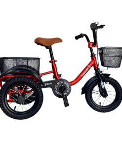 Kids Tricycle Red with basket 12 inches