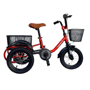 Kids Tricycle Red with basket 12 inches