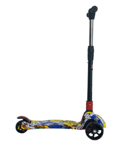 Kids scooter Yellow skull