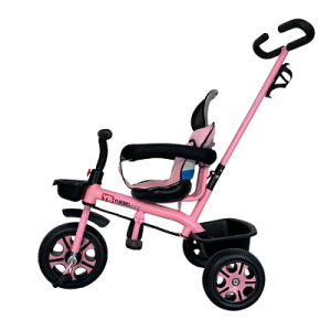Kids Tricycle with Pink color child 3 in 1
